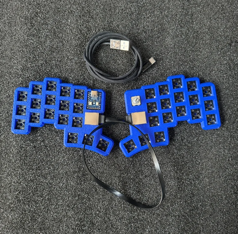 Corne Cheapino V2 Split Keyboard Kit 36 keys support Vial wired single mode Custom Hot Swap Ergonomic Gaming Mechanical Keyboard