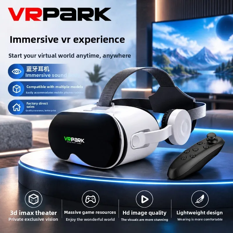 VR glasses virtual reality bluetooth headset VR all-in-one headset high definition 3D game video