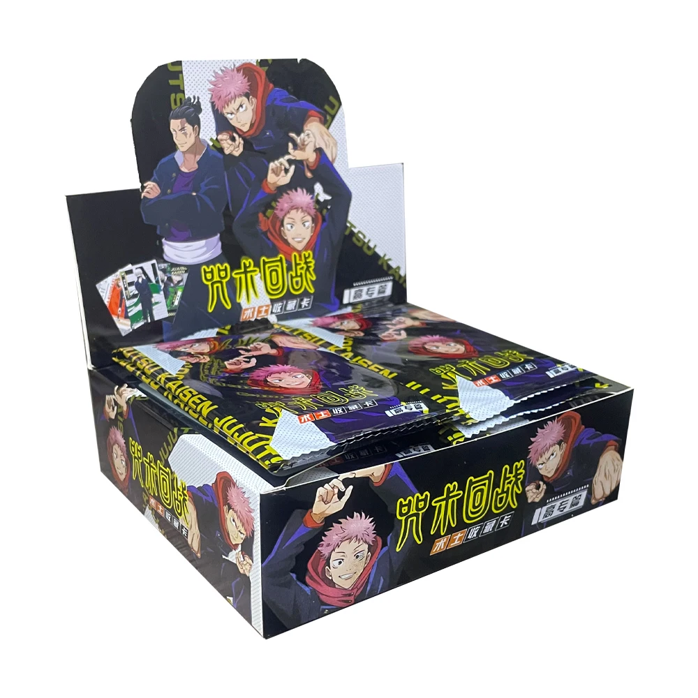 Wholesale Jujutsu Kaisen Collection Cards Anime Characters Satoru Gojo Kugisaki Nobara Miwa Kasum Flash Card Kid Gift Toy Cards