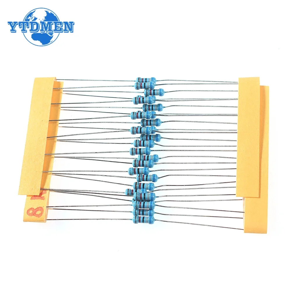 1475PCS 1/4W Metal Film Resistor Set 0 Ohm-5.6M Ohm 1% Color Ring Resistance with IN4148 Switching Diode Electronic Kit