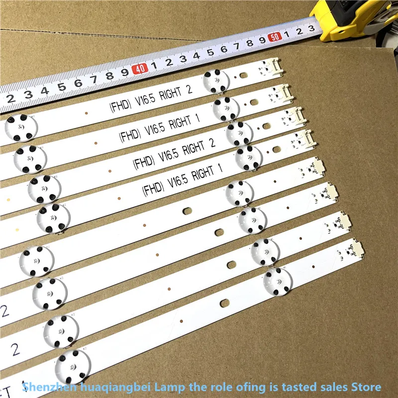 FOR LED backlight strip for 49inch TV 49LJ58300W 49UH603V 49UH620V LC490DGE 6916L-2705A 6916L-2706A 6916L-2707A 8LED(3V) 980mm