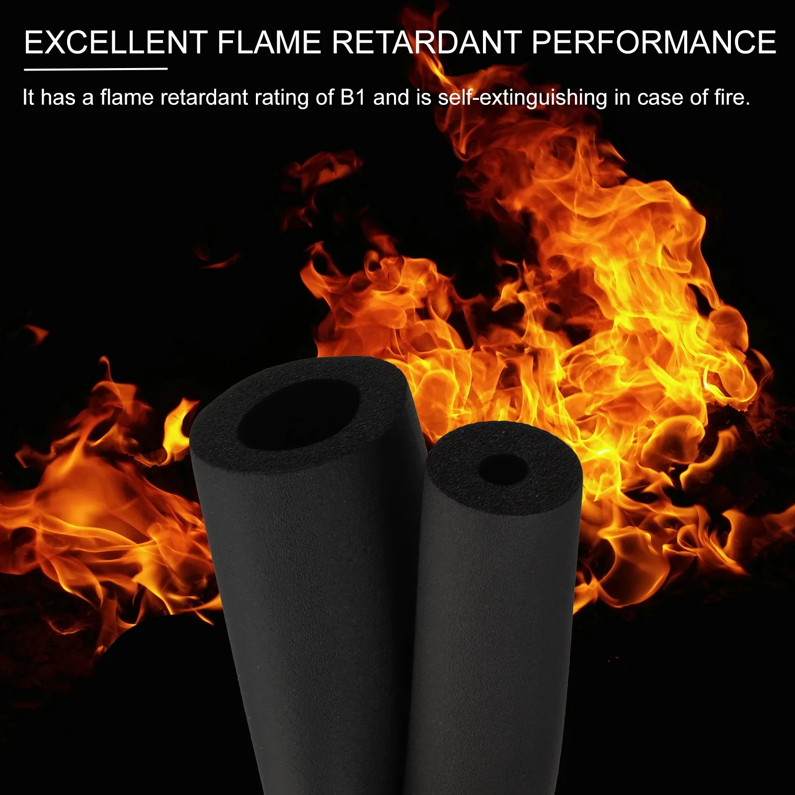 Uxcell ชุด 4 ชิ้น ท่อโฟมฉนวนกั - Pipe Insulation Foam บทวิจารณ์และราคา