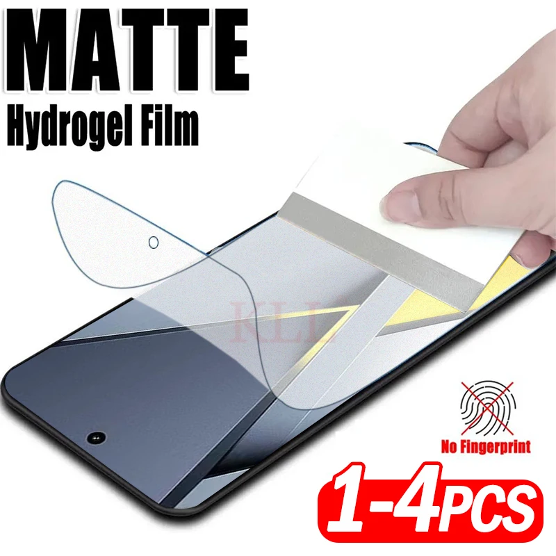 

1-4pcs Matte Protective Hydrogel Film for Xiaomi Poco F8 Ultra X7 Pro Frosted Screen Protector for Poco F8 Pro F7 Ultra Film