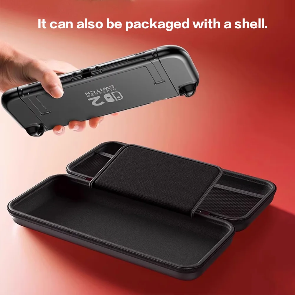 DGETG لحقيبة التخزين Switch 2 مع 10 طبقة تخزين بطاقة SD مقاومة للسقوط والغبار حقيبة حماية ثلاثية مستديرة لمجموعة NS2 #4