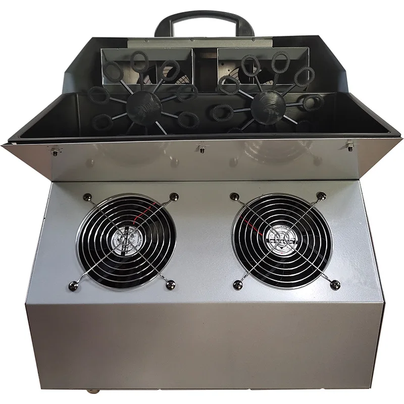

Double wheel large bubble machine indoor and outdoor festival iron bubble blowing machine
