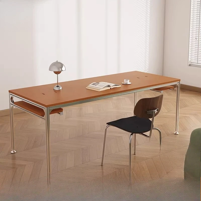 

Solid wood dining table household small apartment desk workbench negotiation table