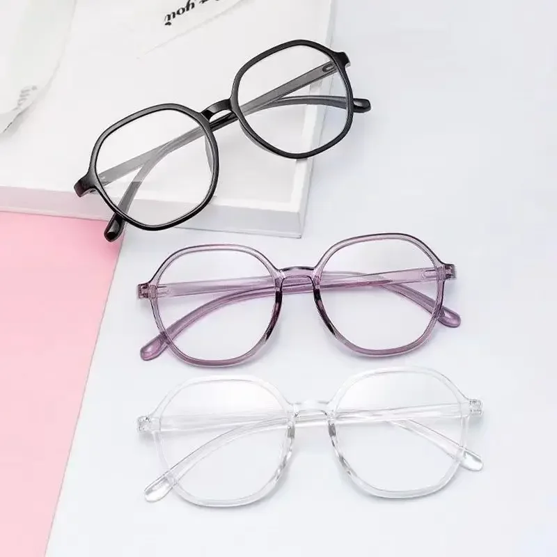 Fashion Transparent Reading Glasses Female Middle-aged and Elderly High-definition Anti-blue Light Glasses for The Elderly