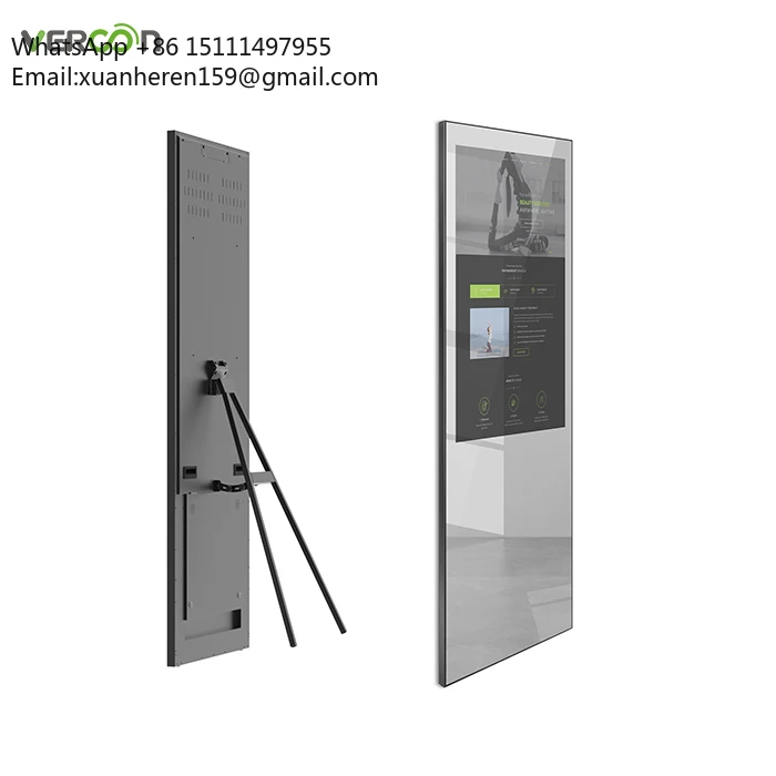 Smart Fitness Mirror Interactive Wall-Mounted Workout System with AI Coaching for Full-body Training & Real-time Feedback