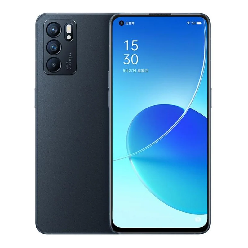 OPPO Reno 6 5G Smartphone Global firmware Rear camera 64MP RAM 12GB ROM 256GB 4300mAh battery used phone