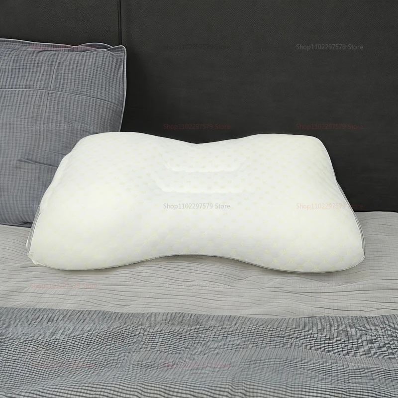 وسادة رقبة لتقويم العظام من عنق الرحم لنوم أفضل ودعم الرقبة من ألياف الصويا وسادة تدليك سبا للاسترخاء في السفر المنزلي