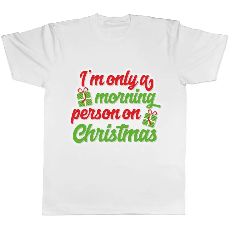 Мужская футболка «Я только утро человека на Рождество» Мужская футболка «Я только утро человека на Рождество»