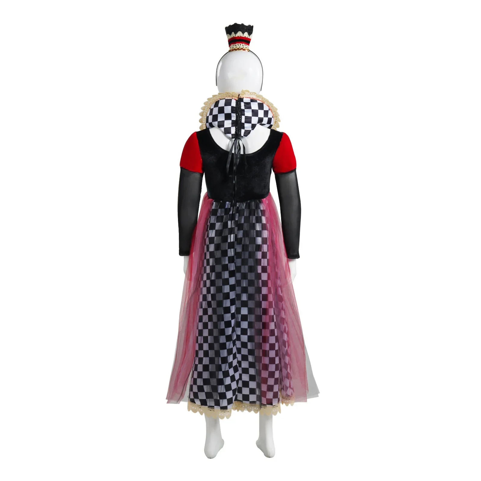 

Halloween Alice In Wonderland Red Queen Cosplay Costume Children's Fairy Tale Drama Stage Performance Dress
