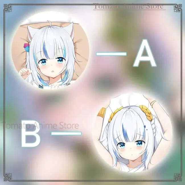

Anime Hololive Vtuber Gawr Gura Dakimakura Hing Body Pillow Case Cover Japanese Cushion Bedding New SS