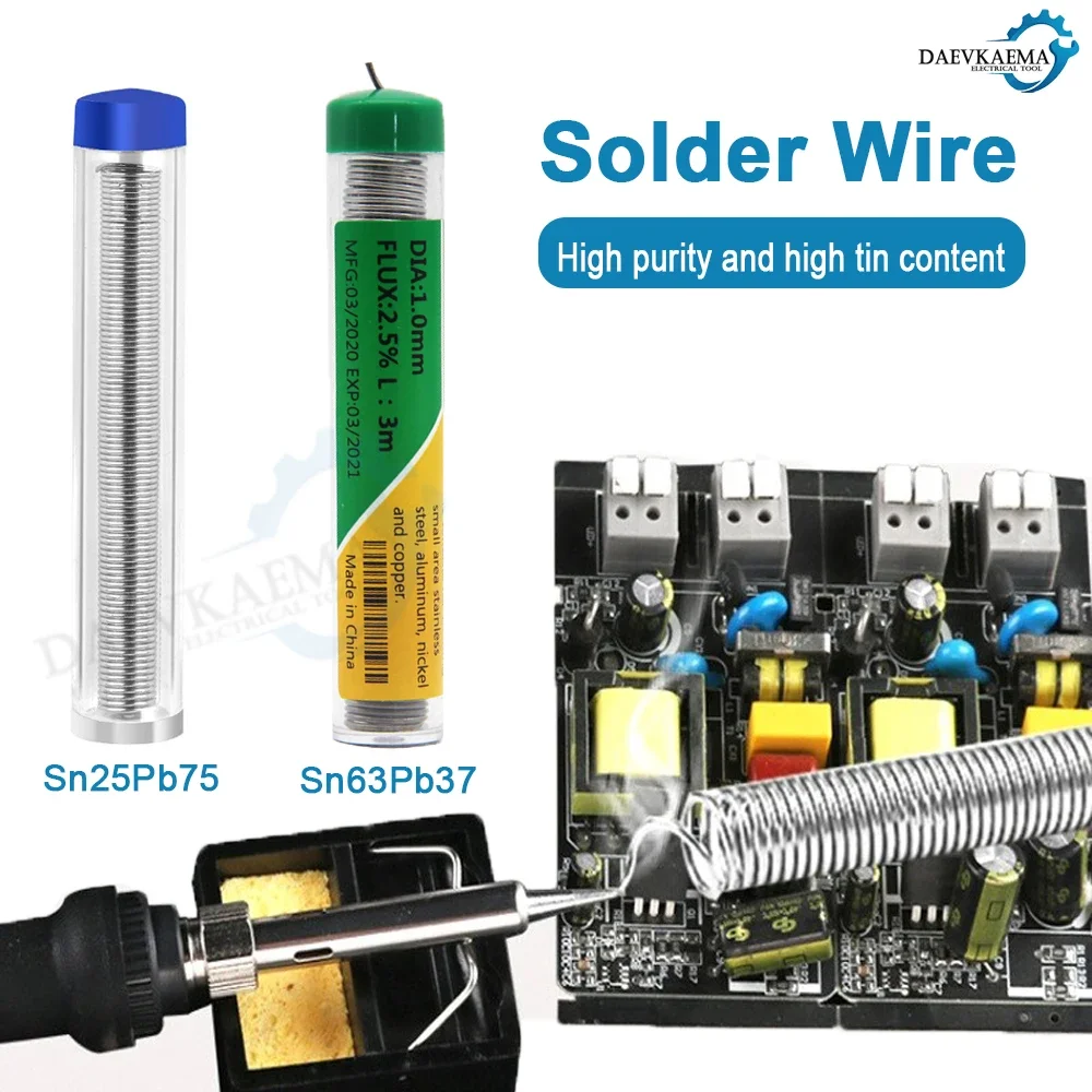 0.8mm/1mm Special Soldering Wire Line High-purity Leaded Solder Wire in a Tube, for Maintenance Machine Repair Work Tool