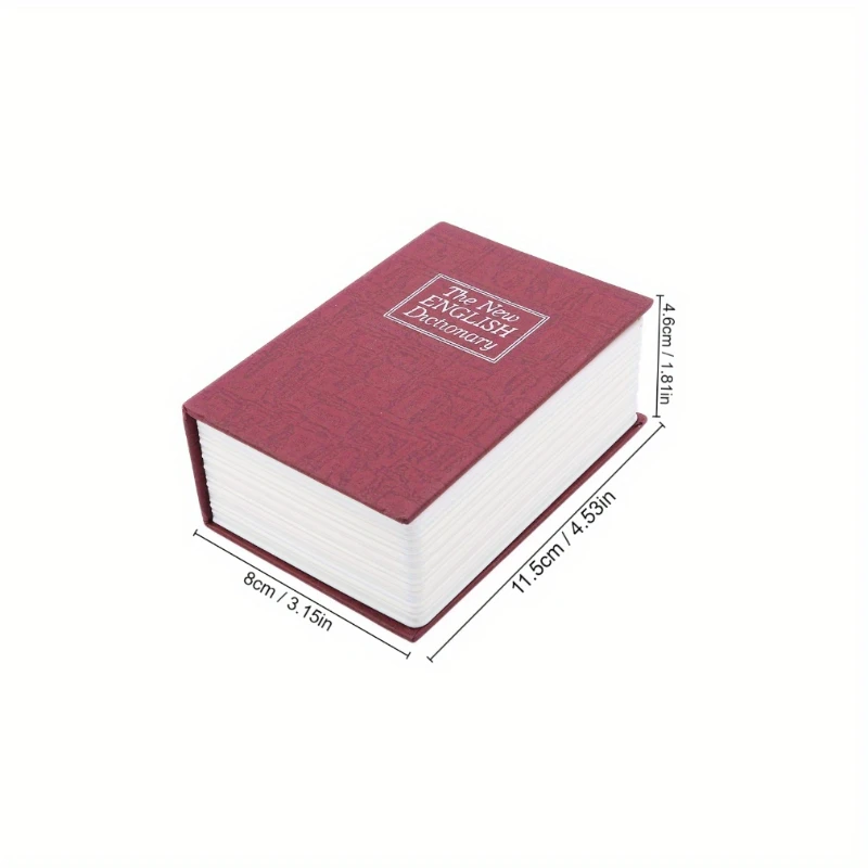 1Pc Mini Dictionary Book Money Boxes with Lock Hidden Secret Security Safe Lock Cash Coin Storage Box Deposit Box