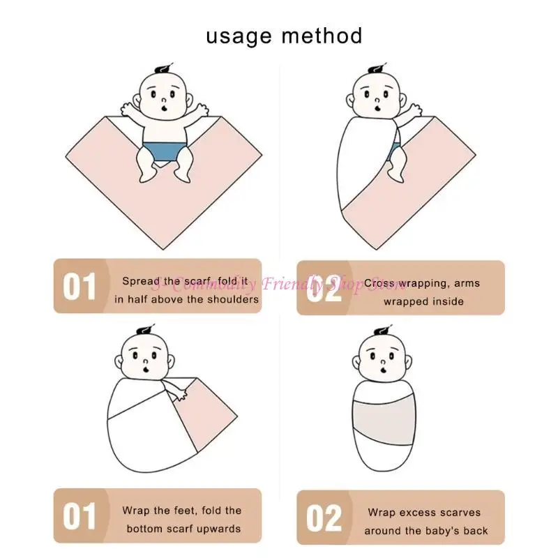 85AE пеленальное одеяло для новорожденных, маленькие одеяла, подарок для младенцев, мягкие и удобные накидки для малышей, чехол