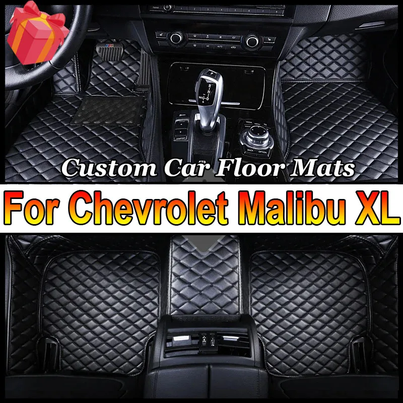 

Автомобильные коврики на заказ для Chevrolet Malibu XL 2016-2022 лет, ковер из искусственной кожи, аксессуары для интерьера автомобиля