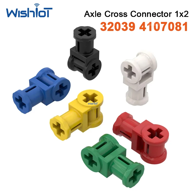 

1x2 Cross-axle Cross Connector 32039 Building Blocks Parts MOC Small Particle Technical DIY Connection Accessories