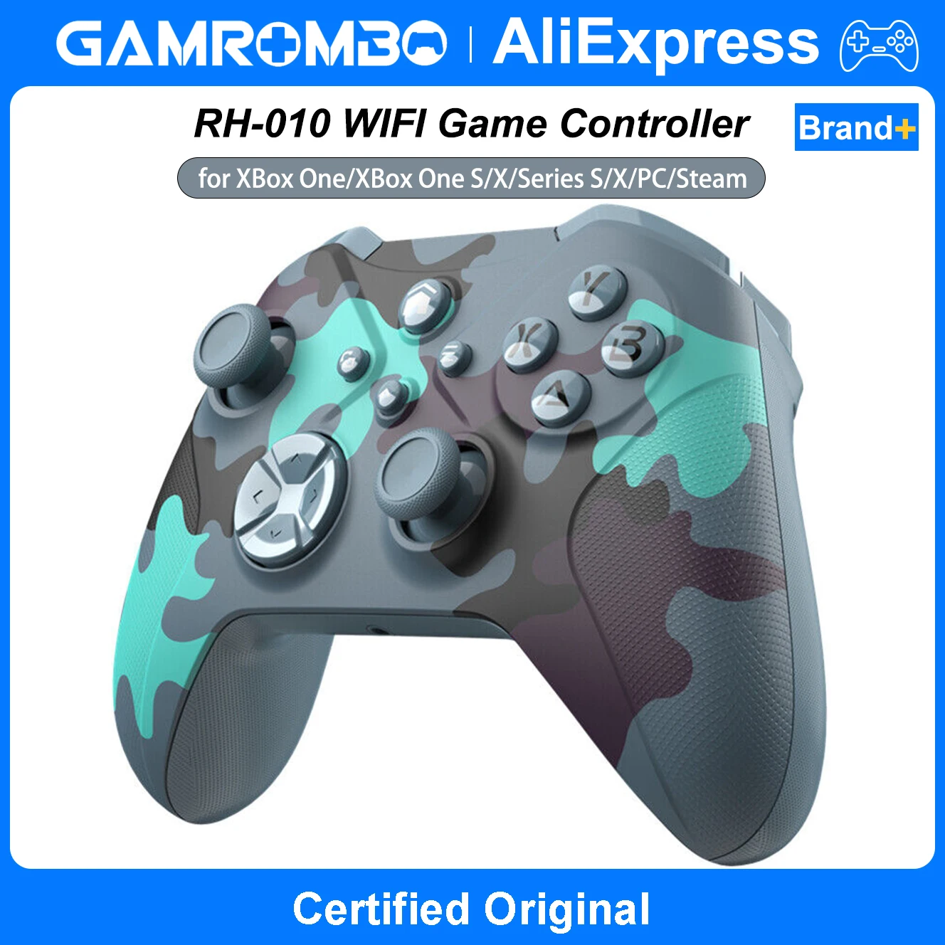 

Wireless Game Controller for XBox One S/X/Series S/X/PC/Steam Gamepads Dual Vibration Gaming Joystick 6 Axis Gyro Turbo Funcs