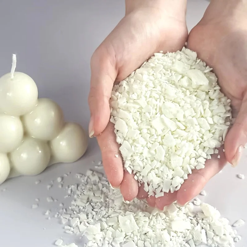 1kg/500/250/100g Reines Sojawachs DIY Bastelbedarf Vorabgekörnte Pigmente Aromatherapie-Material für Handgemachte Kerzen