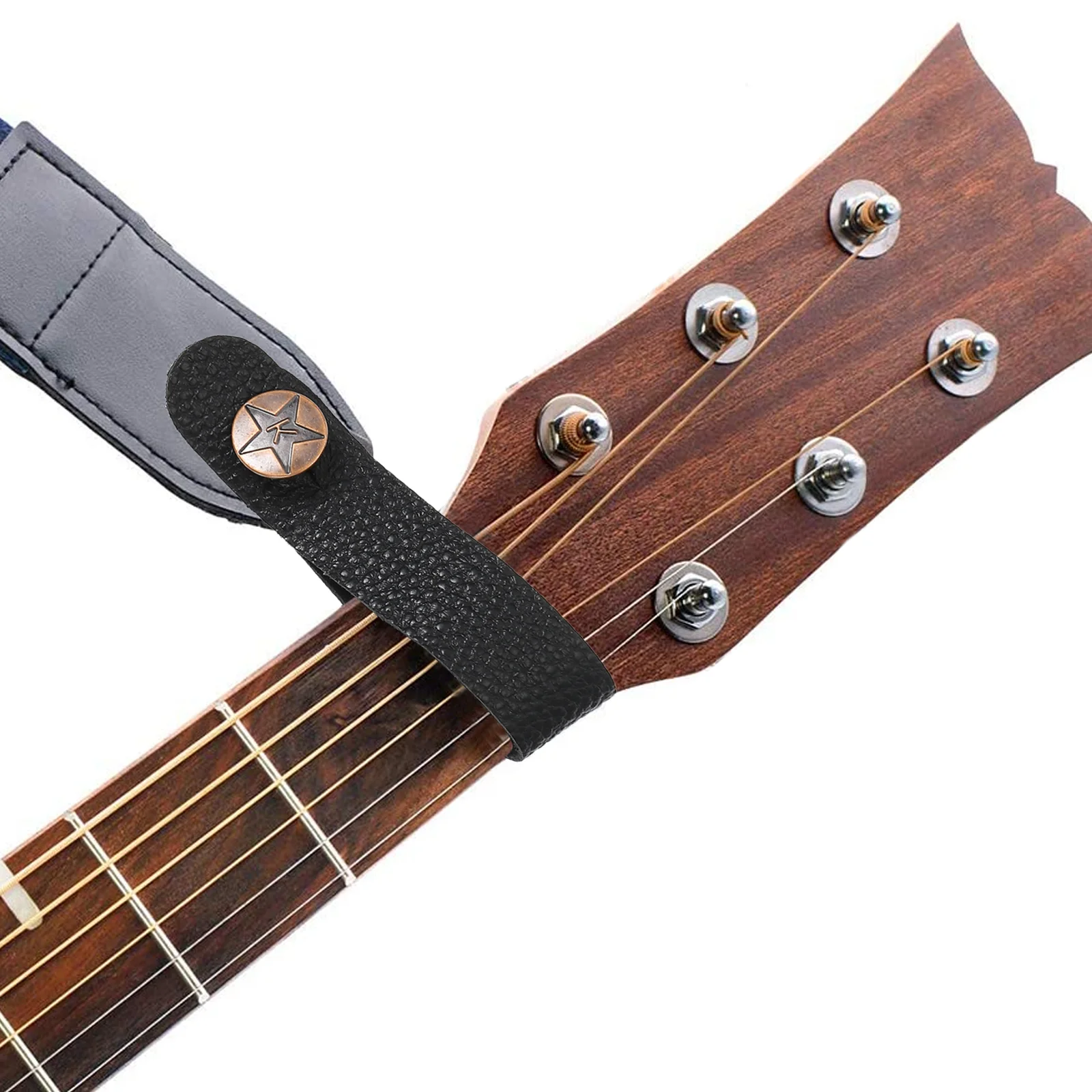 Strap Lock Buttons Guitar Headband Electric Acoustic Adapter Ukulele Neck Back Belt