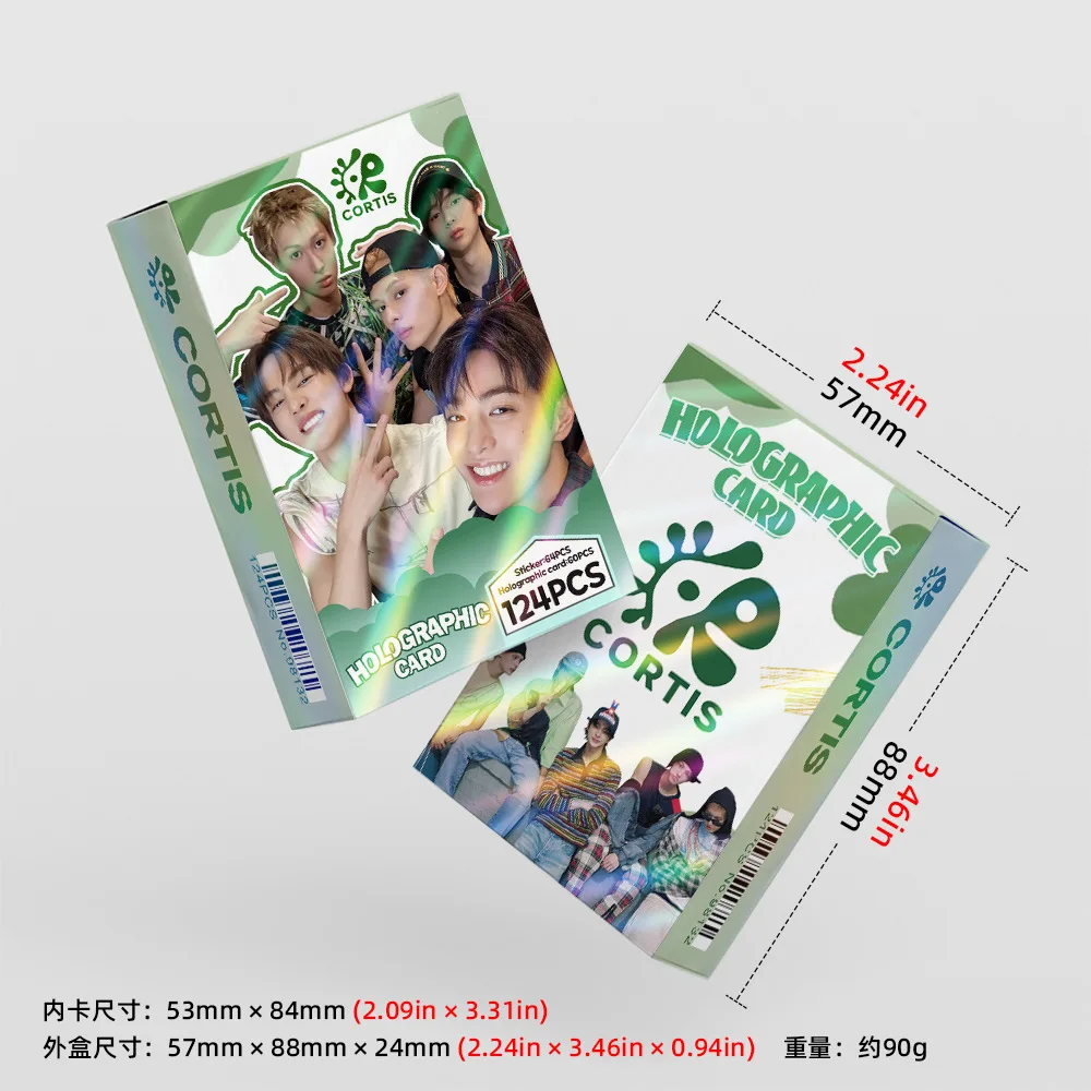 การ์ดโลโม่พิมพ์ลายเลเซอร์ความละเอียดสูง 124 ชิ้น/ชุด อัลบั้มใหม่ของวงเคอร์ติส ไอดอล บอย  มาร์ติน เจมส์ จูฮุน เคออนโฮ พร้อมสติกเกอร์ ของขวัญสำหรับแฟนคลับ