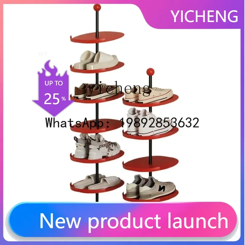 X9 creative shoe rack household door small multi-layer simple shoe storage door slippers floor shoe rack