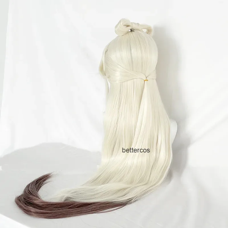 لعبة Ningguang Ning Guang مقاومة للحرارة الاصطناعية الشعر الباروكات تأثيري + غطاء شعر مستعار CB;V5;G,.89