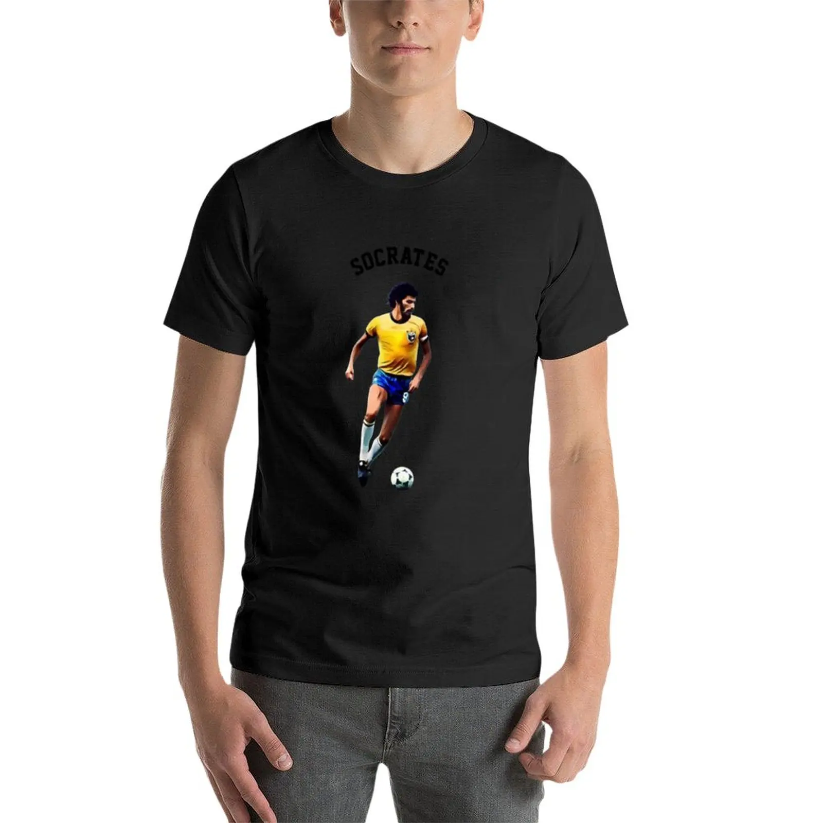 New Legends of The Beautiful Game Cartoon Collection Legends Socrates Cartoon Artwork9 T-Shirt
