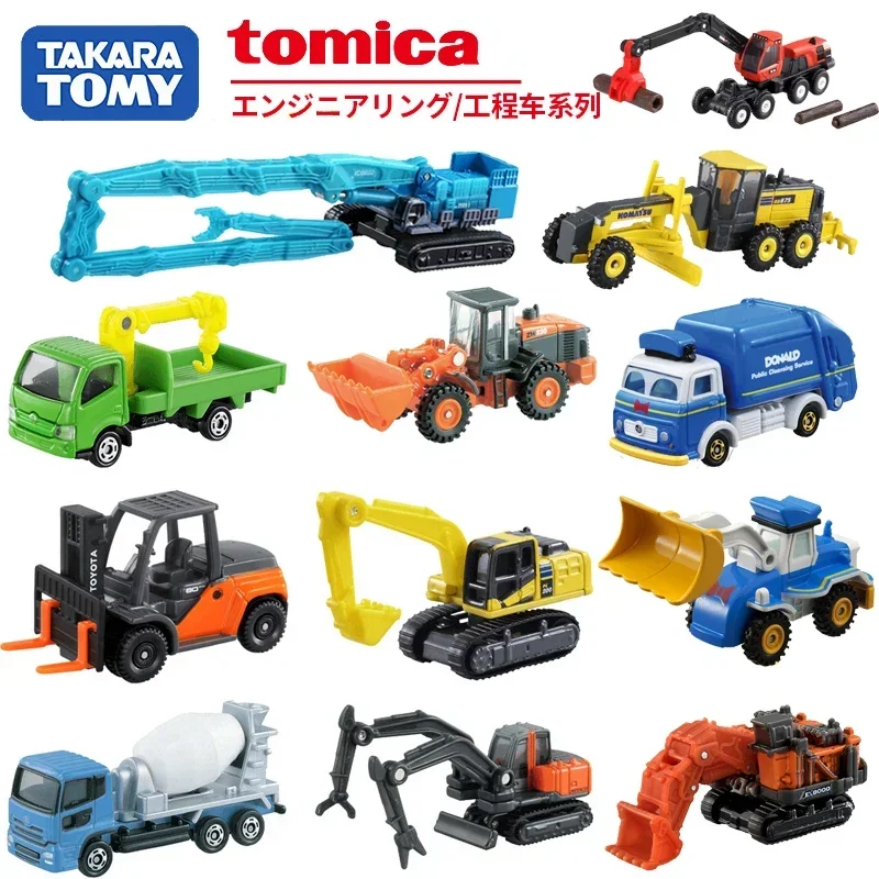 Takara Tomy Tomica1/64Engineering Construction Transportation Truck Diecast Automotive Model Ornaments Cas Toys Gift Decorations