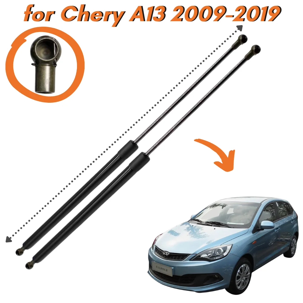 

Qty(2) Front Bonnet Hood Gas Struts Springs Dampers for Chery A13 for Chery Fulwin 2 2009-2019 Lift Supports Shock Absorbers Bar