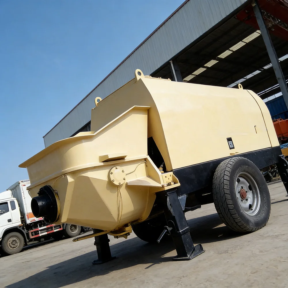 High Efficiency Diesel Concrete Pump,16m³/h,High Pressure,For Commercial Complex,Remote Control,Safety Alarm