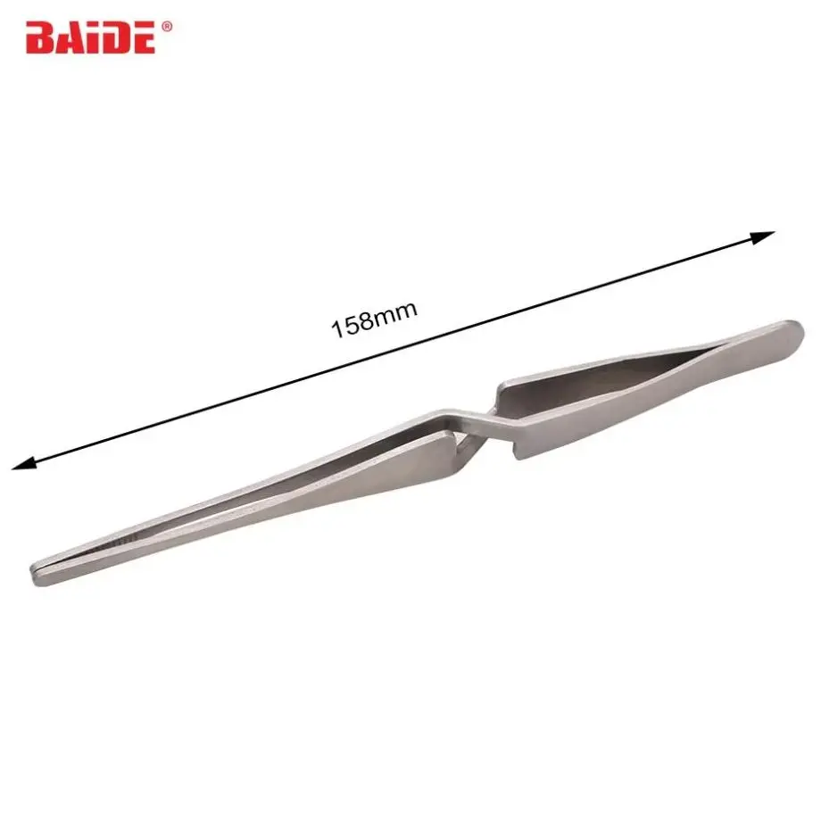 Wholesale 158mm Cross Lock Stainless Steel Reverse Action Tweezer Acrylic Nail Shaping Tweezers Maintenance Tools 200pcs/lot
