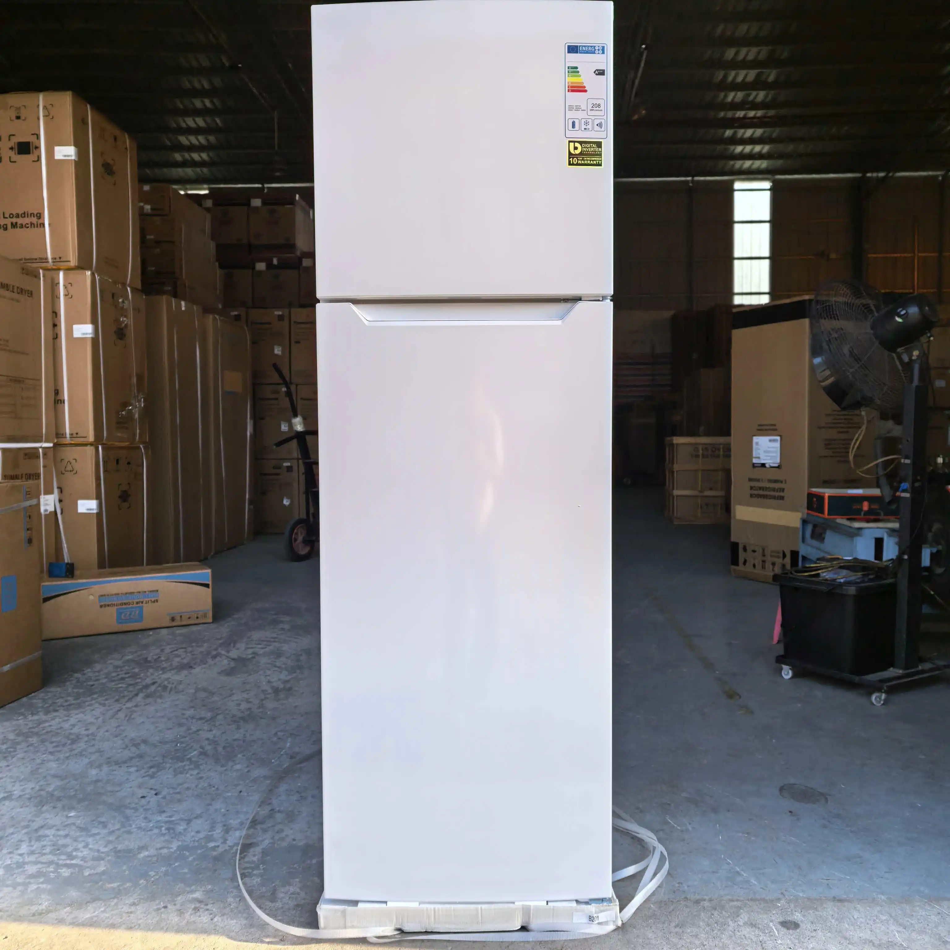 Free Standing Double Door Fridge Top Freezer 260L Air Cooled Two Doors Refrigerator Cheap Price 110V 220V 50/60HZ
