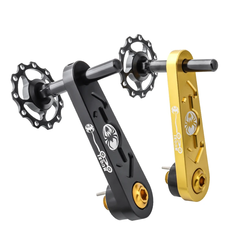 Bike Chain Tensioner Single Speed Mountain Bike Chain Guide Aluminium Alloy Hollowed-out Bicycle Replacement Parts