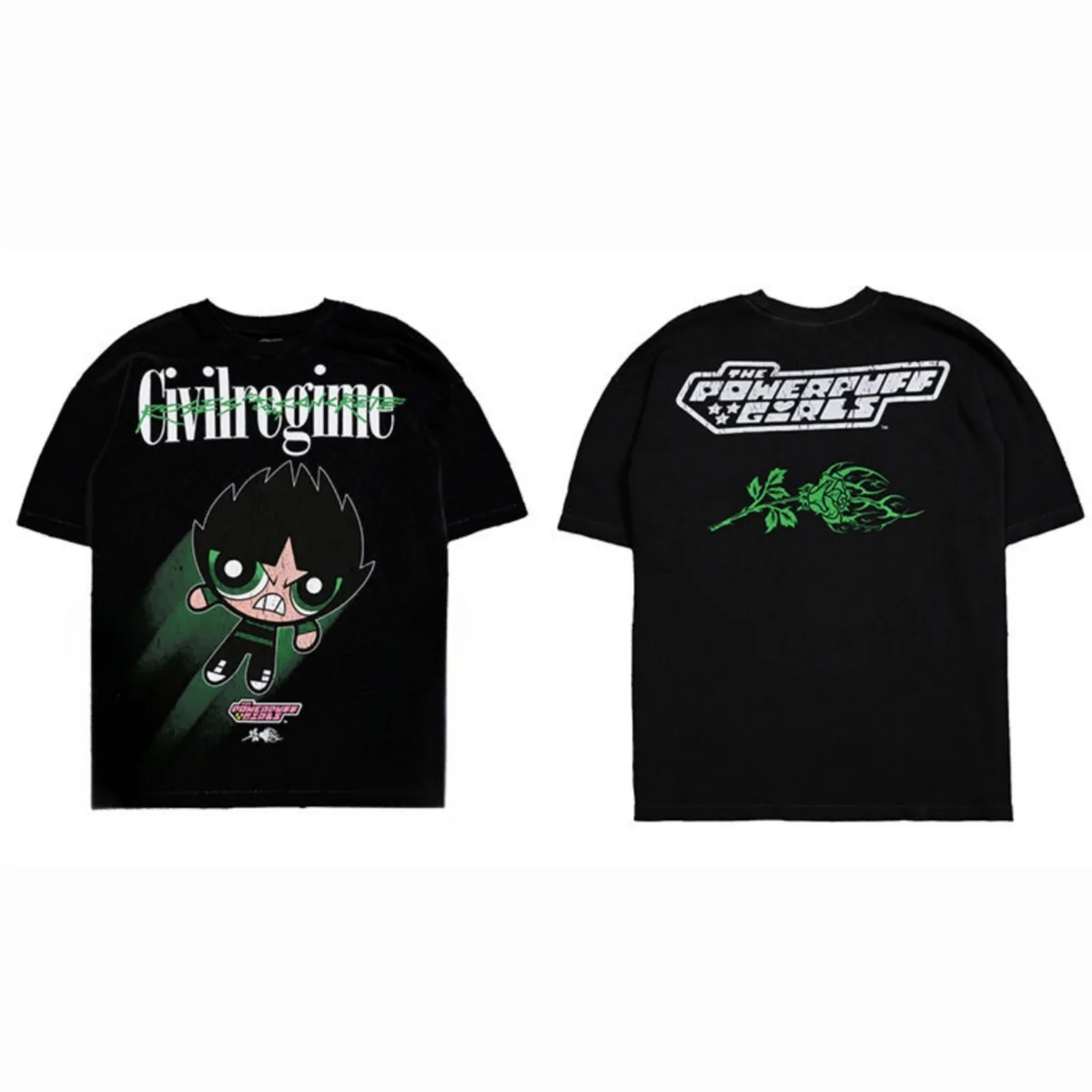 

Pop Bandai The Powerpuff Girls Both Men and Women Can Wear Adult and Children's T-shirts