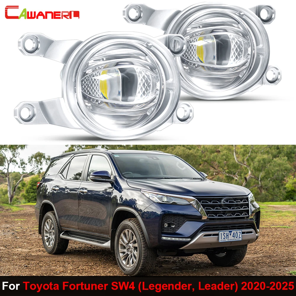 

2 X Car Canbus LED Fog Light Daytime Running Lamp DRL For Toyota Fortuner SW4 Legender Leader 2020 2021 2022 2023 2024 2025