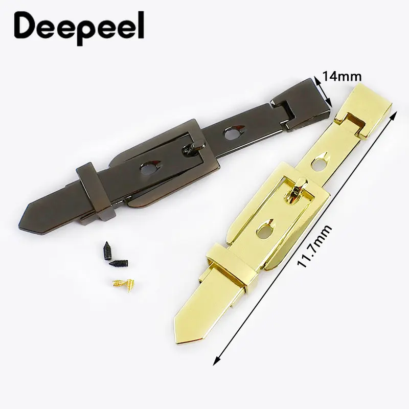 2/4Pcs Deepeel Handbag Hardware Accessories Metal Bag Belt Pin Buckle for DIY Sewing Bags Decor Clothing Adjust Leather Craft