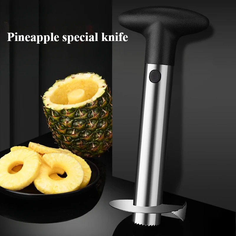 Coltello per ananas in acciaio inossidabile, taglierina per ananas a spirale, coltello da frutta, coltello per affettare, forniture da cucina di qualità
