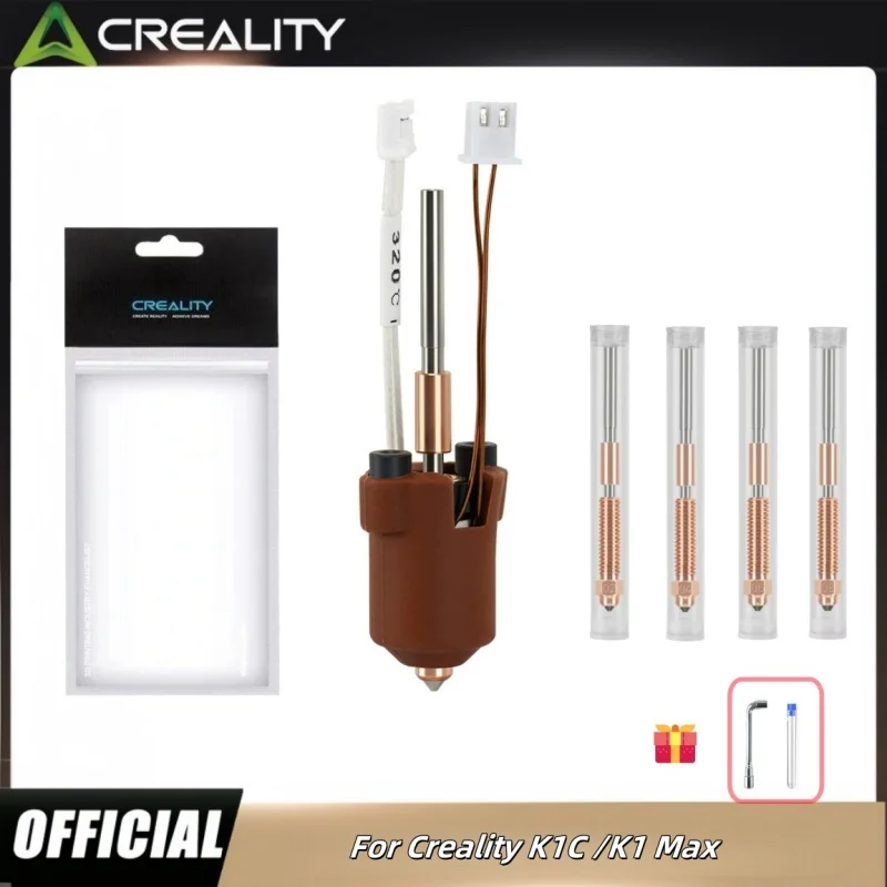 

Creality K1C Hotend Ceramic Heating Block Kit All Metal Integrated Extruder Hotend Quick-Swap Nozzle Kit for K1C/K1Max