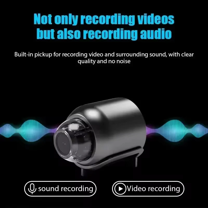 New X5 Mini 4K Wireless Surveillance Camera Night Vision Lightweight Clear Portable Motion Detection For Indoor Home Security