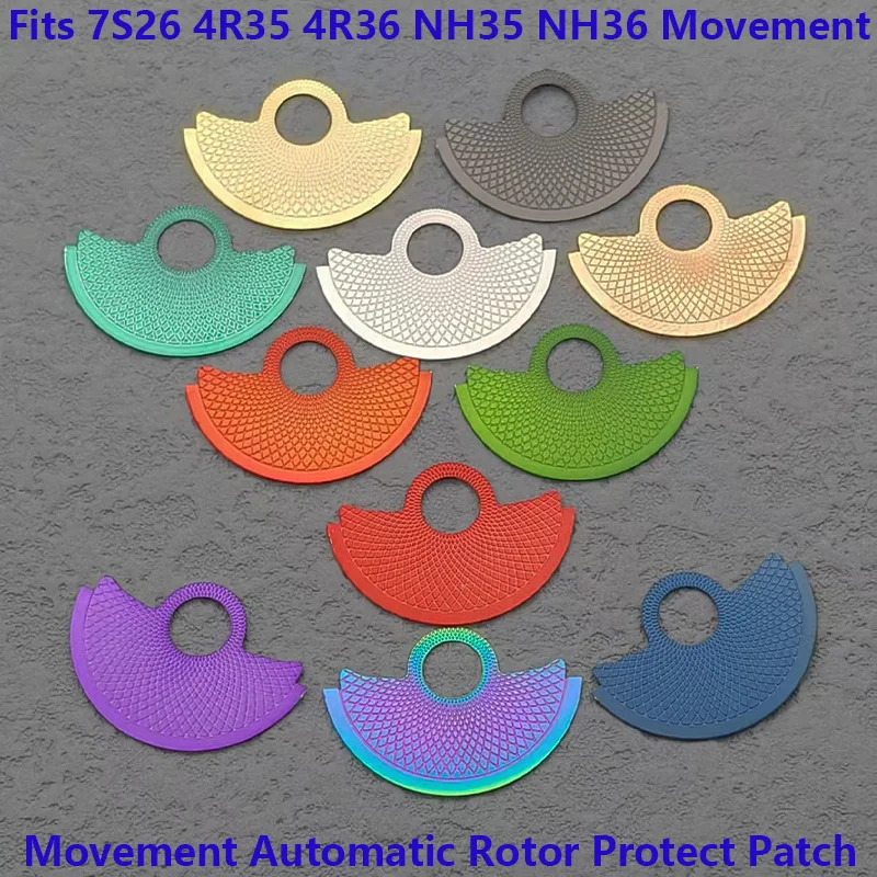 

NH35 4R35 Automatic Hammer Rotor Metal Patch Fits NH34 NH36 NH38 NH39 4R 6R 7S26 7S36 NH35 Movement SKX007 Watch Retrofit Parts