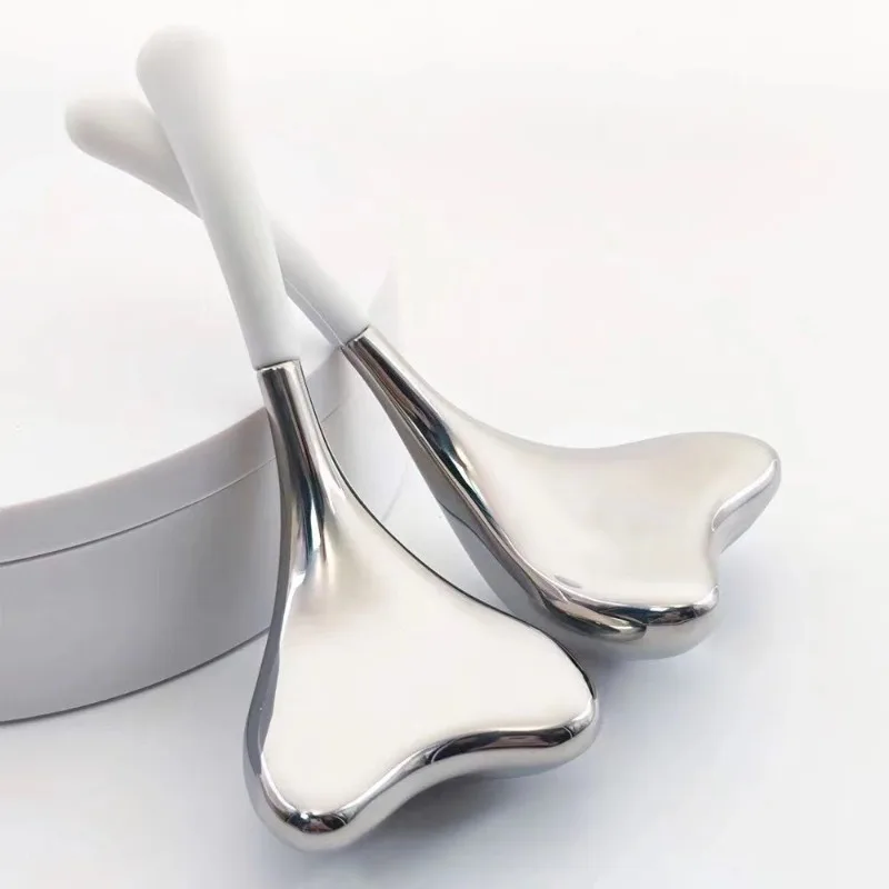 ホットセールスキンケアツールメタルフェイスマッサージステンレススチールフェイシャルクーリングクライオアイスグローブ（顔用）