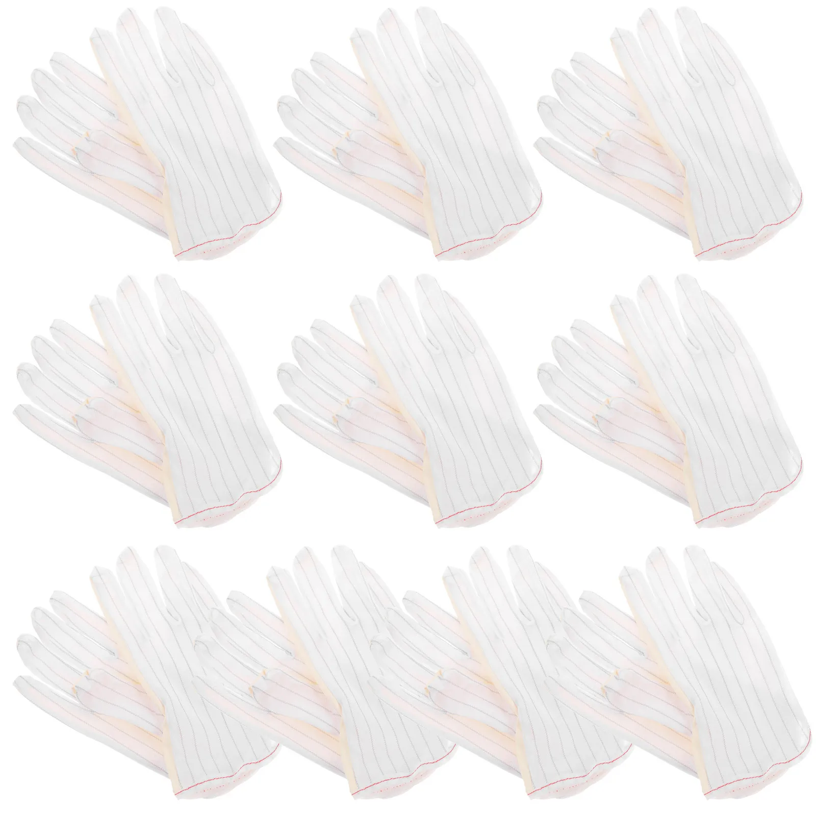 

10 Pairs Anti-Static Gloves Breathable Nonskid Working Multifunctional Hand Protection Durable Smooth For Jewelry