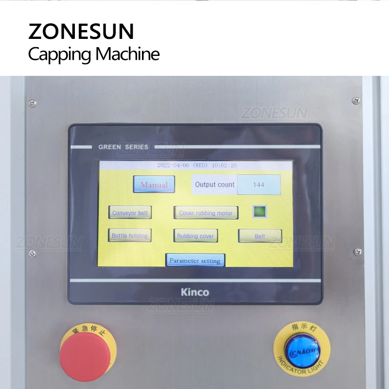 ZONESUN Automatic Capping Machine Round Trigger Pump Caps Spary Bottle Caps Jar Water Juice Packaging Production Line