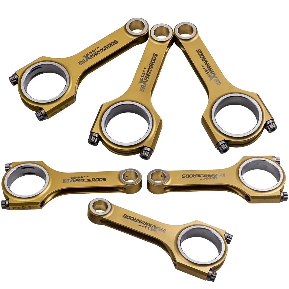 

MaXpeedingrods H-Beam Connecting Rods For BMW 328i 528i E36 E46 M52B28 M52 Titanizing Pleuel 135mm