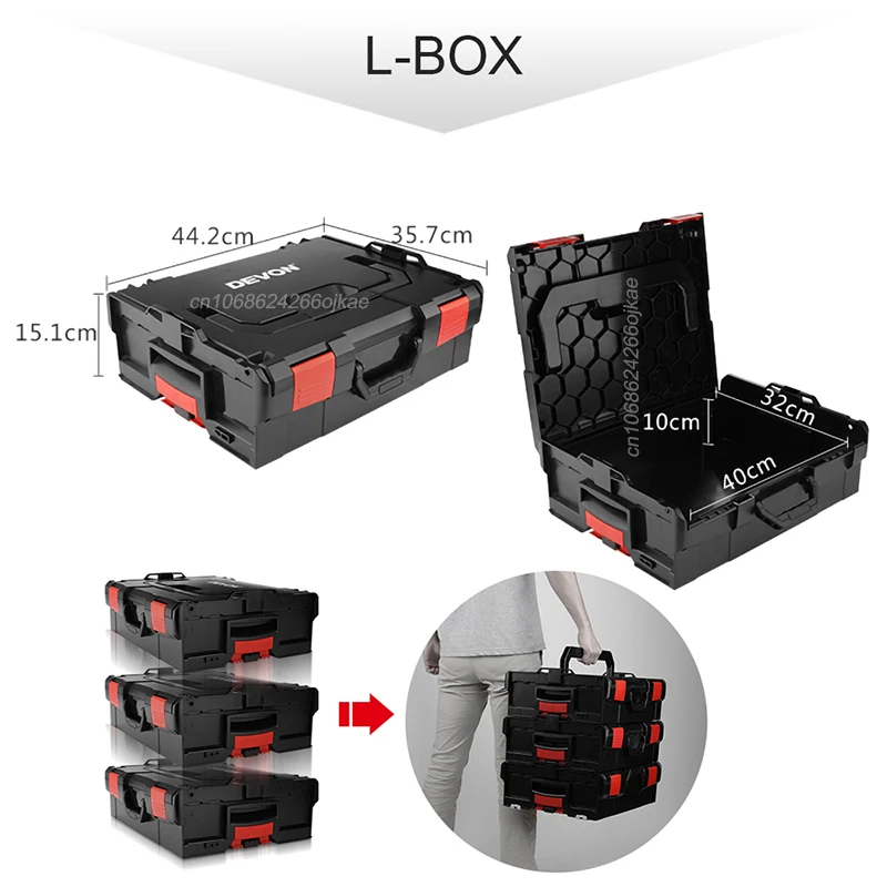 Devon Hand ToolBox Storage Waterproof IPX55 Free Stack Combination High Strength Portable Suit for 5733 2905 5401 5402 Series
