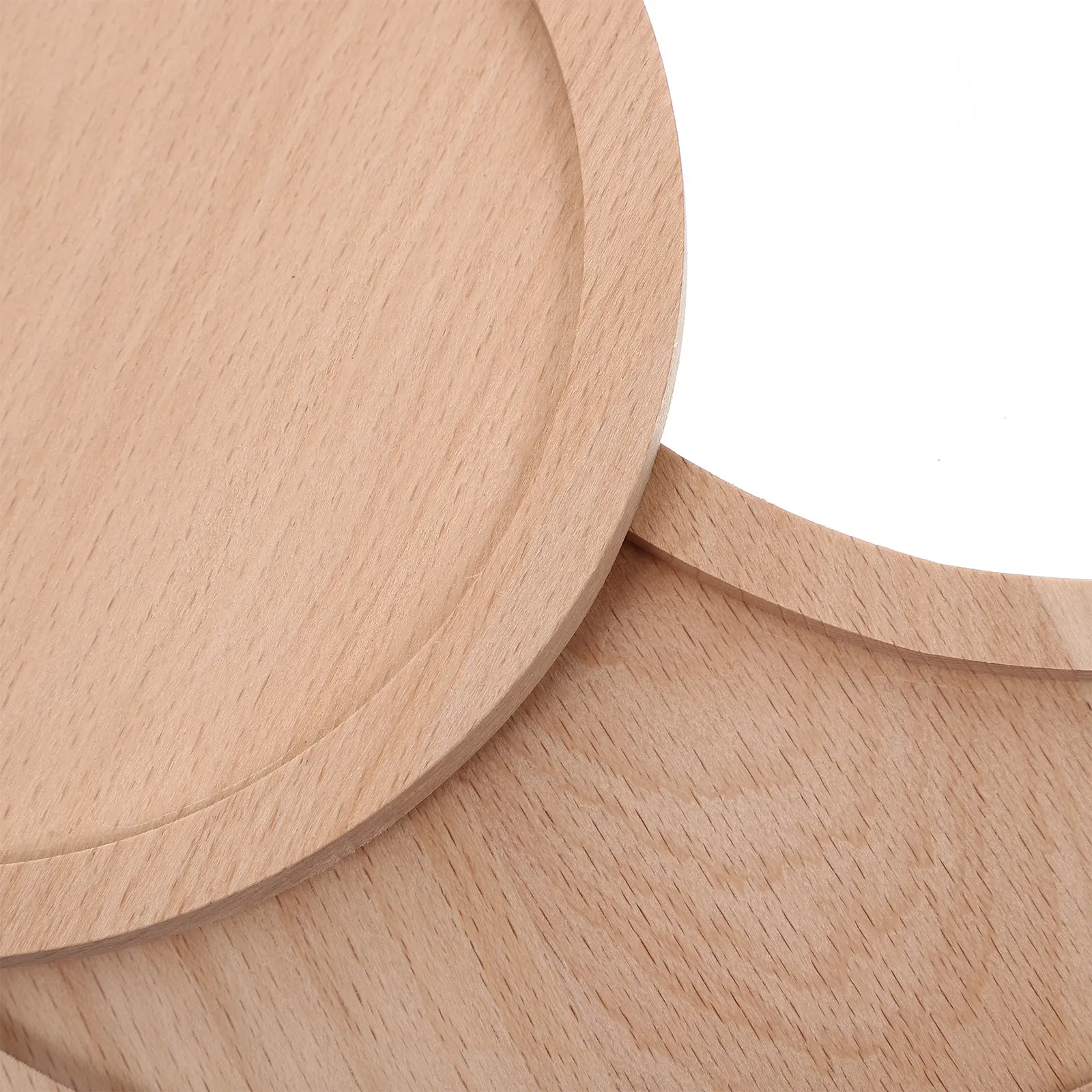 

2Pcs Wood Moon Tray Compact Organizer Nail Polish Storage Display for Home Jewelry Plate Crystal Tray
