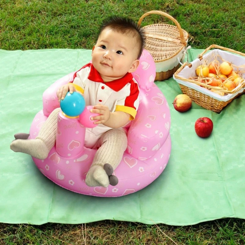 

Infant Inflatable Lounge Chair Supportive Toddler Inflatable Chair Comfortable Baby Sofa Seats Upgrades Kids Floor Sofa