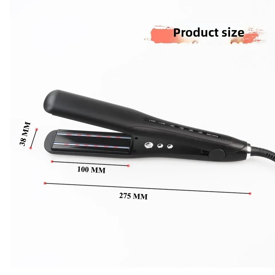 High quality   Infrared Hair Care Splint Massage Does Not Hurt Hair Straightener Barbershop Special Straight Curl Dual-use